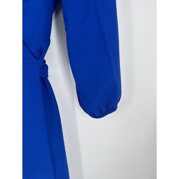 J. Crew 365 crepe wrap dress royal blue size 10 NWT - Picture 2 of 6